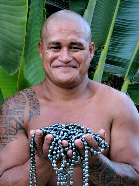 Tito with Black Pearls